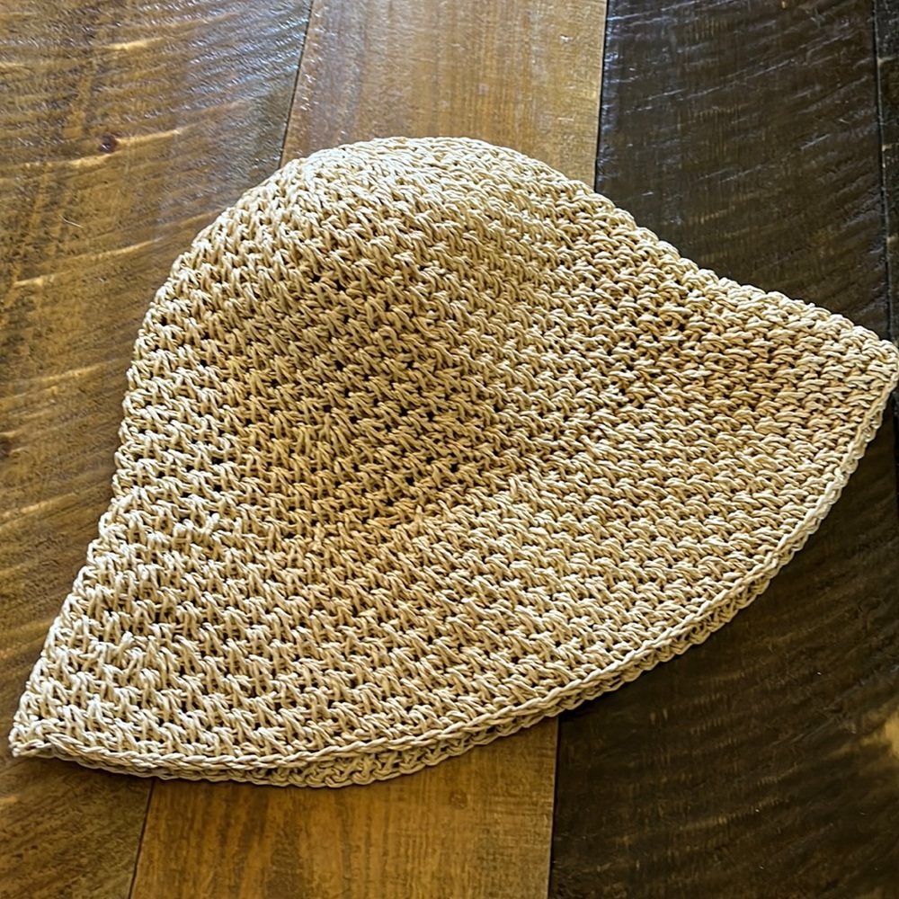 Tan Woven Bucket Hat